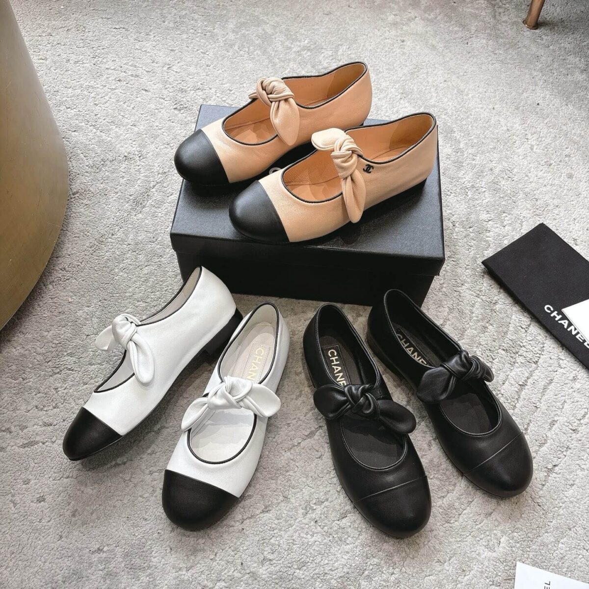 Soft Ballet Flats حذاء شانيل - Image 1