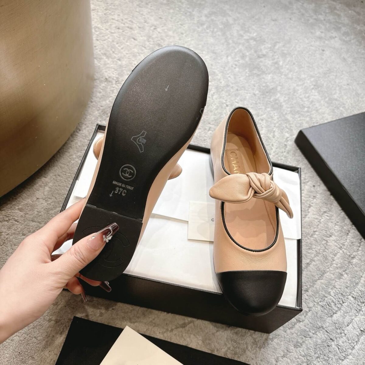 Soft Ballet Flats حذاء شانيل - Image 7