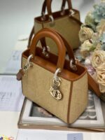 Lady Dior Medium Raffia (حقيبة ليدي ديور متوسطة من الرافيا) - Image 3