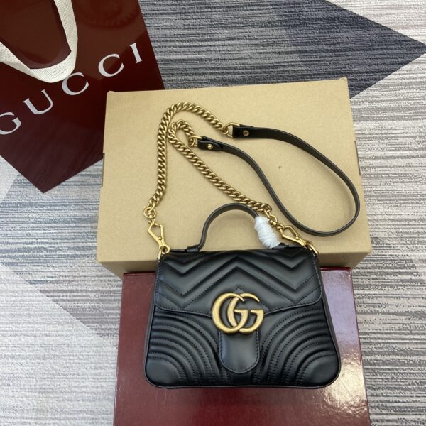 Marmont Mini Top Handle Bag (حقيبة مارمونت بمقبض علوي صغير)
