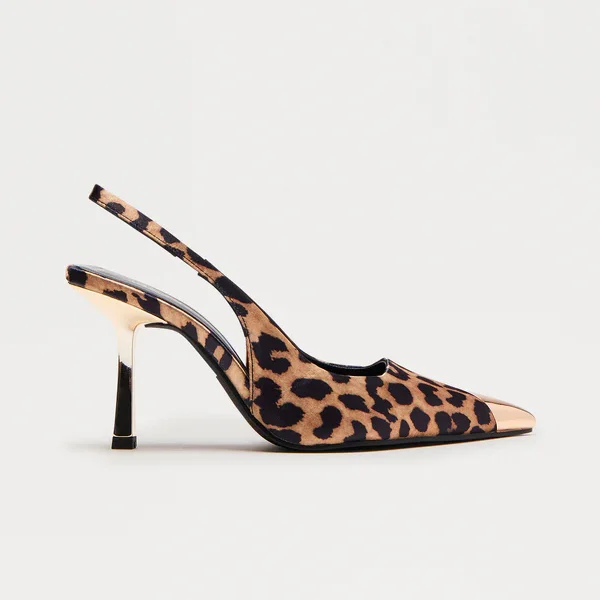 Tundra Slingback Pumps - Leopard
