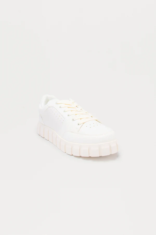 Casual Edge Chunky Low Sneaker - White - Image 2