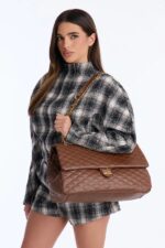 Girl Carry On Shoulder Bag - Brown - Image 2