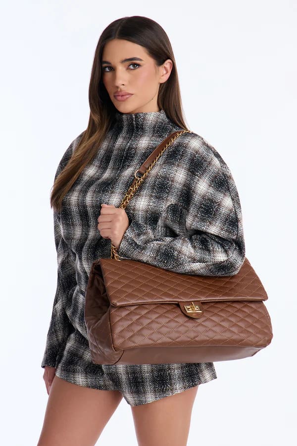 Girl Carry On Shoulder Bag - Brown - Image 2