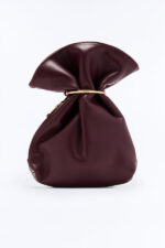 Leather Clutch - Burgundy