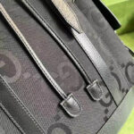 Jumbo Canvas and Leather Backpack (حقيبة ظهر قماش  جامبو وجلد) - Image 3