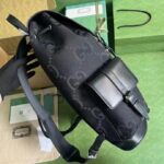 Jumbo Canvas and Leather Backpack (حقيبة ظهر قماش  جامبو وجلد) - Image 4