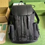 Jumbo Canvas and Leather Backpack (حقيبة ظهر قماش  جامبو وجلد)