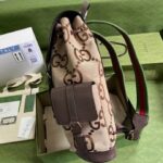 Jumbo Canvas and Leather Backpack (حقيبة ظهر قماش  جامبو وجلد) - Image 3