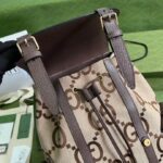 Jumbo Canvas and Leather Backpack (حقيبة ظهر قماش  جامبو وجلد) - Image 5