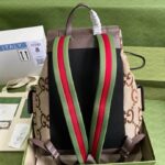 Jumbo Canvas and Leather Backpack (حقيبة ظهر قماش  جامبو وجلد) - Image 9