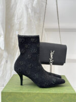 GG Knit Ankle Boots (جی جی حذاء كاحل محبوك)