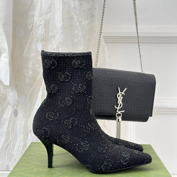 GG Knit Ankle Boots (جی جی حذاء كاحل محبوك)