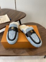 LV Wool Slip Mule (حذاء "لوي صوفي ميوول) - Image 9