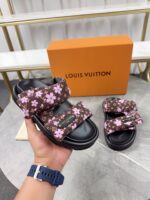 LV Flat Sandal ( حذاء “لوي صندل) - Image 4