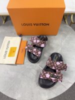 LV Flat Sandal ( حذاء “لوي صندل) - Image 9