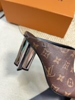 LV High-Heeled Sandals (لوي بكعب عالٍ مُرصّع صندل ) - Image 4
