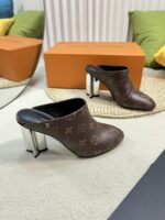 LV High-Heeled Sandals (لوي بكعب عالٍ مُرصّع صندل ) - Image 3