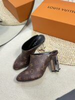 LV High-Heeled Sandals (لوي بكعب عالٍ مُرصّع صندل ) - Image 7