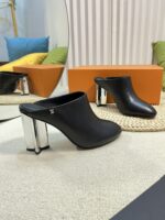 LV High-Heeled Sandals (لوي بكعب عالٍ مُرصّع صندل ) - Image 3