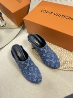 LV High-Heeled Sandals (لوي بكعب عالٍ مُرصّع صندل ) - Image 4