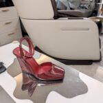 Peep-Toe Heel Sandals ( مقدمة مفتوحة كعب ويدج صندل) - Image 4